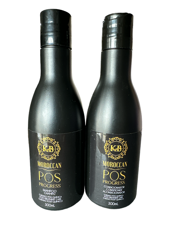 KB Moroccan Pos Progress Kit Nourishing Shampoo & Conditioner for Damaged Hair 300ml 10.1floz