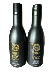 KB Moroccan Pos Progress Kit Nourishing Shampoo & Conditioner for Damaged Hair 300ml 10.1floz