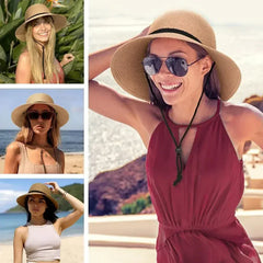Korean Style Womens Beach Sun Hat Breathable Travel Summer Sunshade
