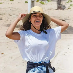 Korean Style Womens Beach Sun Hat Breathable Travel Summer Sunshade