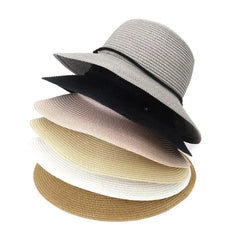 Korean Style Womens Beach Sun Hat Breathable Travel Summer Sunshade