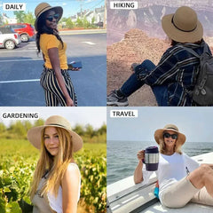 Korean Style Womens Beach Sun Hat Breathable Travel Summer Sunshade