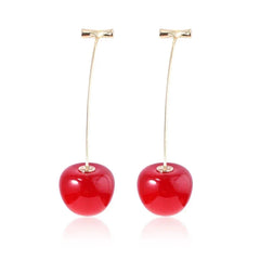 JoJo Bizarre Adventure Cherry Drop Earrings – Anime Cosplay Jewelry