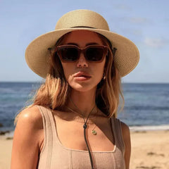 Korean Style Womens Beach Sun Hat Breathable Travel Summer Sunshade