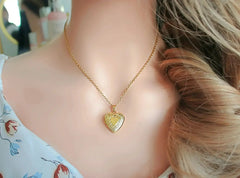 18 Karats Heart Locket Necklace - Cute & Meaningful Jewelry