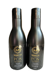 KB Moroccan Pos Progress Kit Nourishing Shampoo & Conditioner for Damaged Hair 300ml 10.1floz