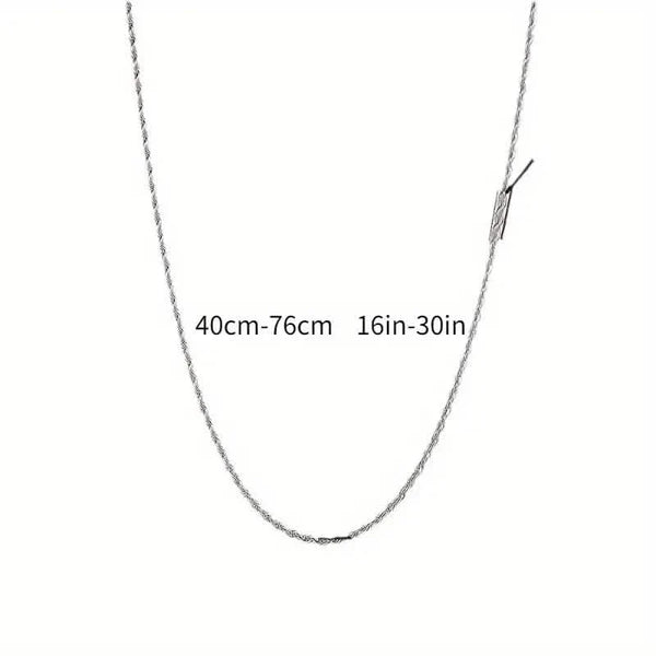 Twist Rope Chain Necklace Women's Jewelry Accessory
