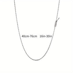Twist Rope Chain Necklace Women's Jewelry Accessory